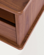 Тумба под ТВ Carolin из шпона ореха 180 x 83.8 cm