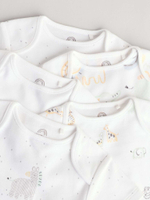 Боди с коротким рукавом для малышей Next E57-522, 5 шт., Белый