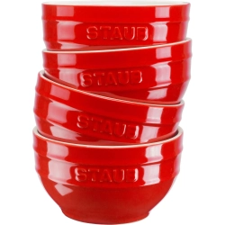 STAUB Набор из 4 чаш для сервировки 14 см красный