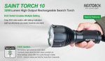 Фонарь Nextorch SAINT TORCH 10 поисковый, 3200 люмен