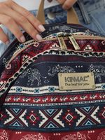 Рюкзак с отделением для ноутбука до 15,6" и USB-портом для зарядки (Бохо слоны)