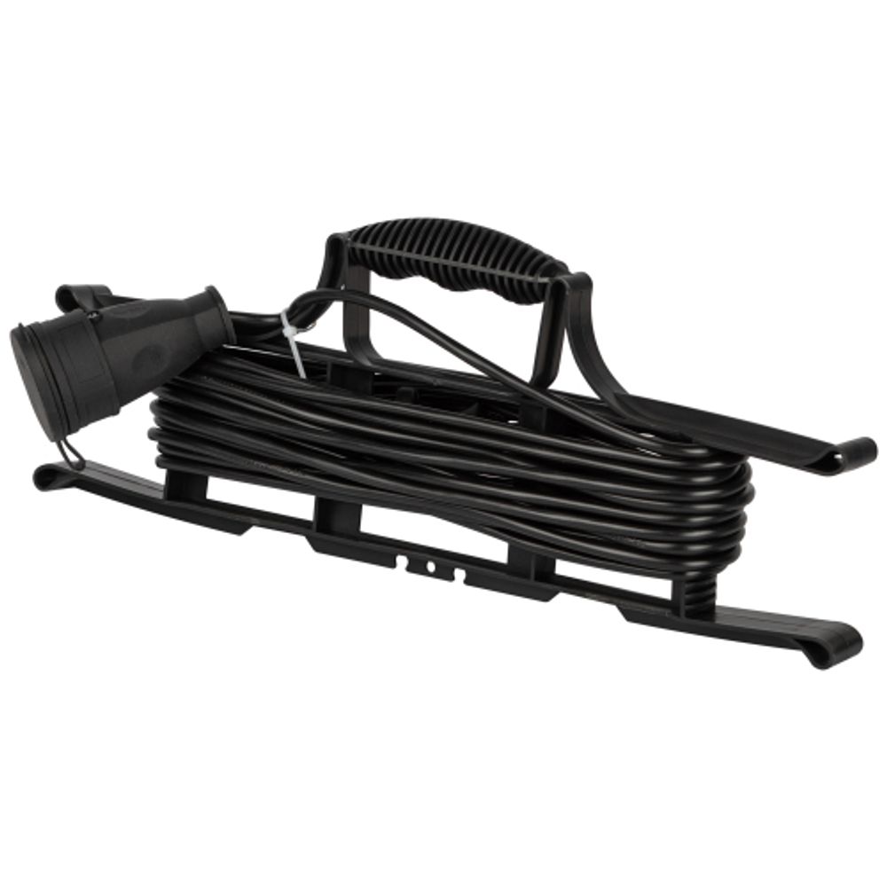 Удлинитель силовой ЭРА GREEN LINE FR-6-10m Greenline на рамке 1 розетка без заземления 10м ПВС 2x0.75мм2 | Силовые удлинители