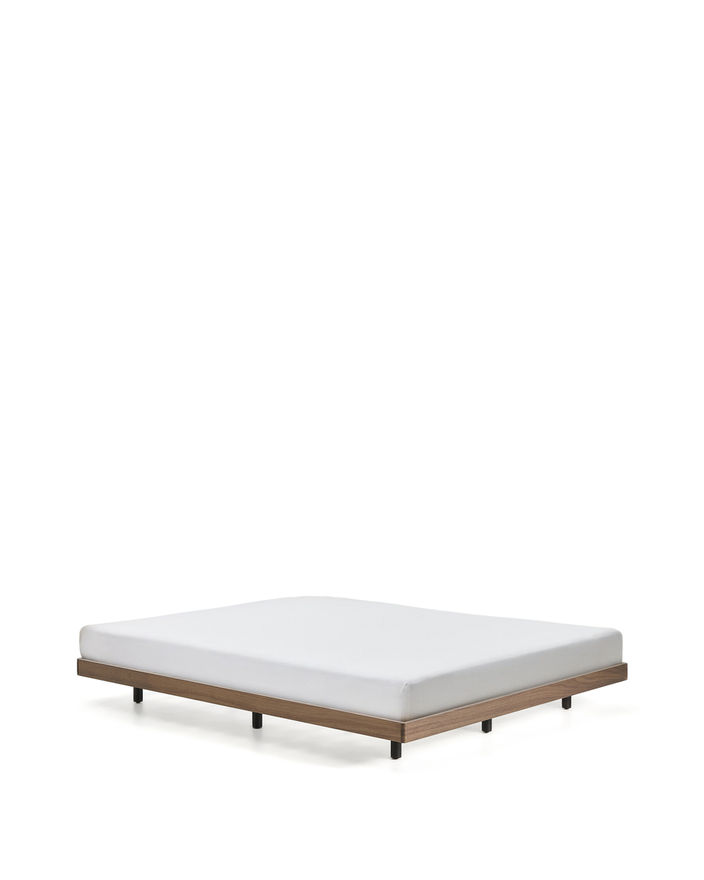 Основание кровати Norlen из орехового шпона с темной отделкой для матраса 180 x 200