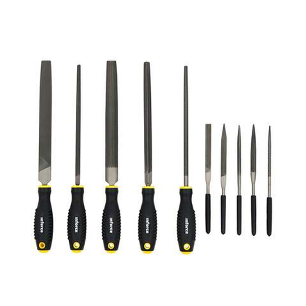 Набор напильников и надфилей 200мм Inforce 10 шт 06-09-92