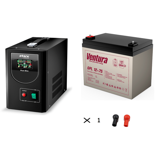 Комплект ИБП Stark Country 1300 PS + АКБ Ventura GPL 12-75