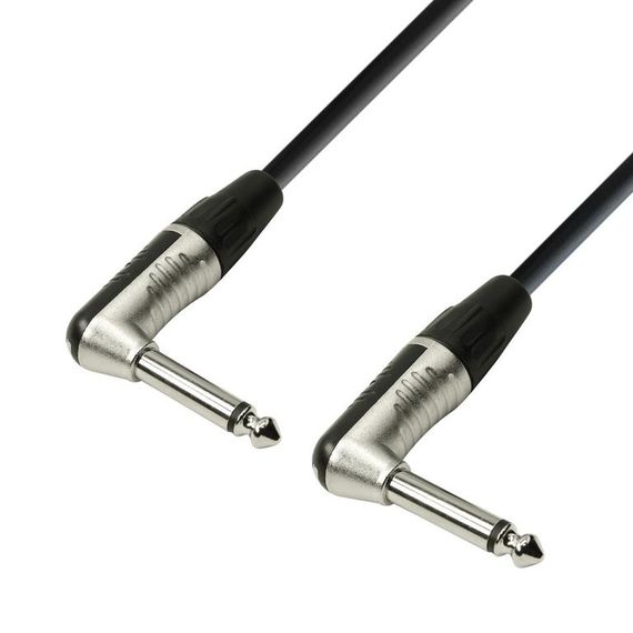 Adam Hall K4IRR0150 - кабель инструментальный, REAN TRS (jack) 6,3 mm mono (угловой) - TRS (jack) 6,