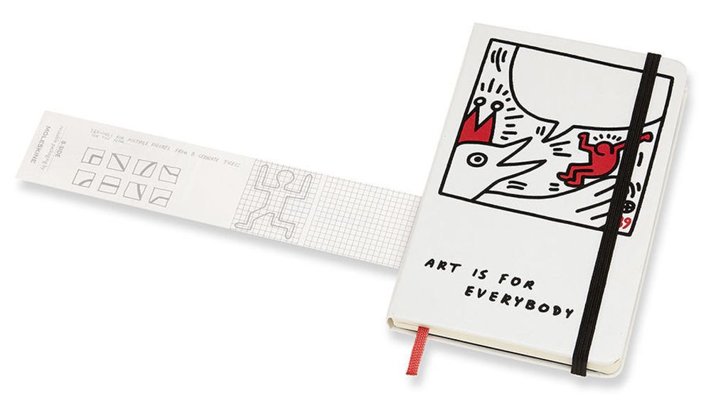 Блокнот Moleskine Limited Keith Haring Pocket 90x140мм 192стр линейка белый (LEKH01MM710)
