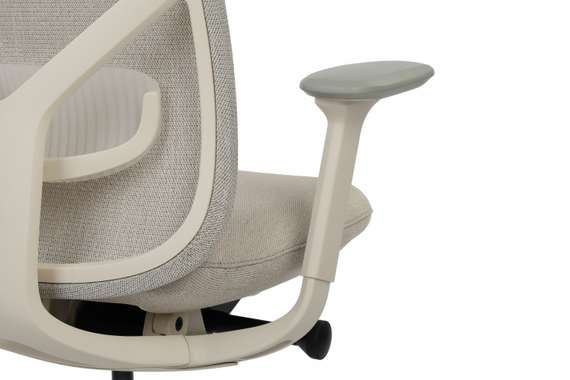 Кресло Antler EAN-001AW Белый пластик/Светло-бежевый