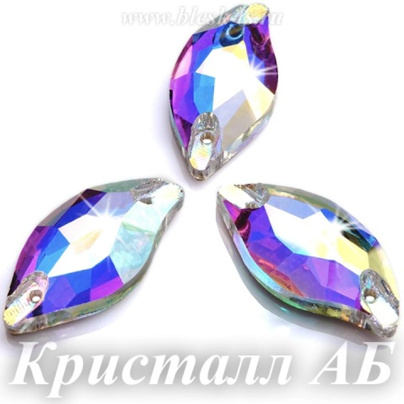 Пришивная волна Solvo с 2 отверстиями, Кристалл АБ