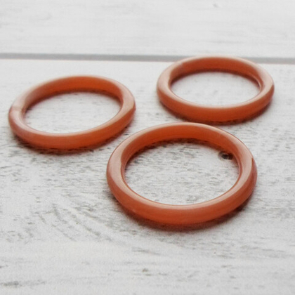 Коннектор, пластик, цвет персик, 34 мм, цена за 2 шт