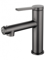 Смеситель для раковины с функцией полоскания WONZON & WOGHAND, Темный графит (WW-H1017-BGG)