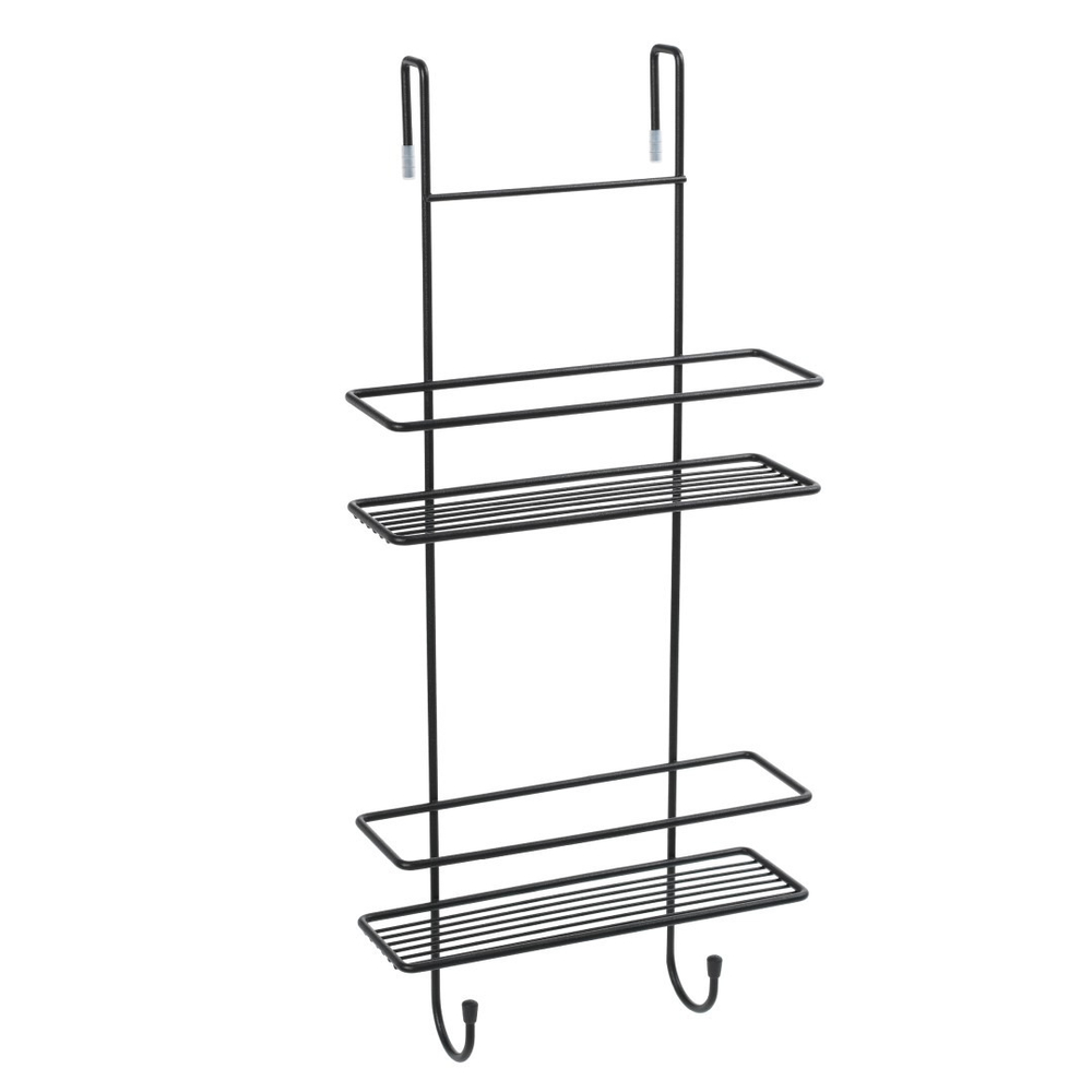 Полка для душевой кабины двухэтажная черная FX-740B-2