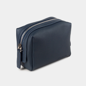 Несессер Mignon из кожи теленка, синего цвета