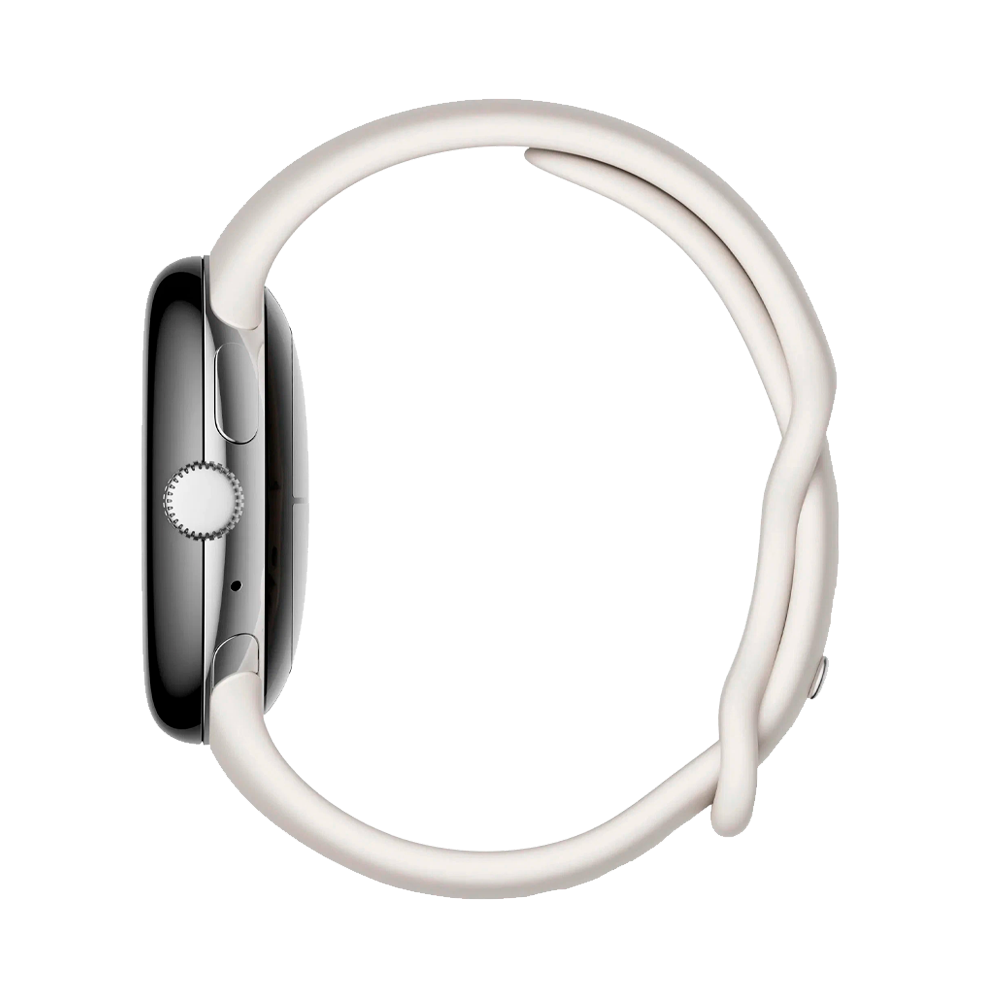 Умные часы Google Pixel Watch Wi-Fi + LTE 41mm, Silver/Chalk (Полированный серебристый корпус, ремешок цвета мел)