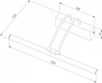 Подсветка для зеркала Elektrostandard Simple a063695