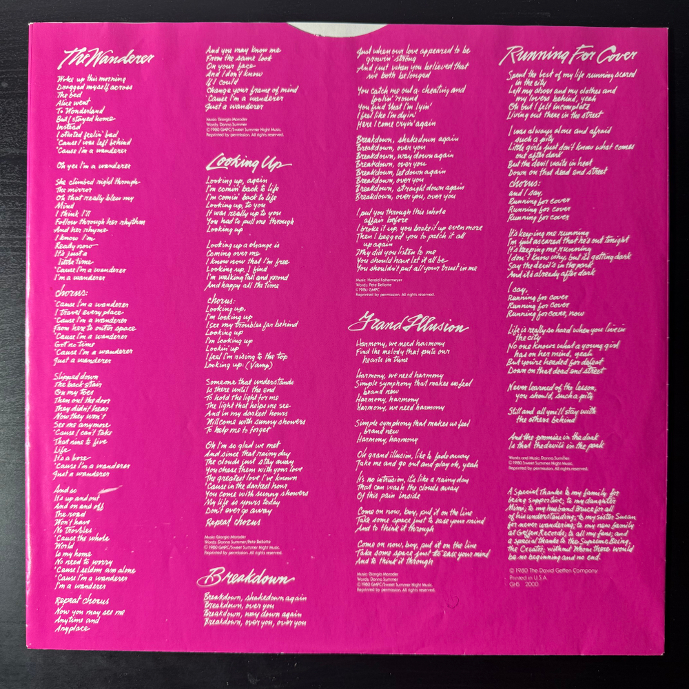 Donna Summer - The Wanderer (США 1980г.)