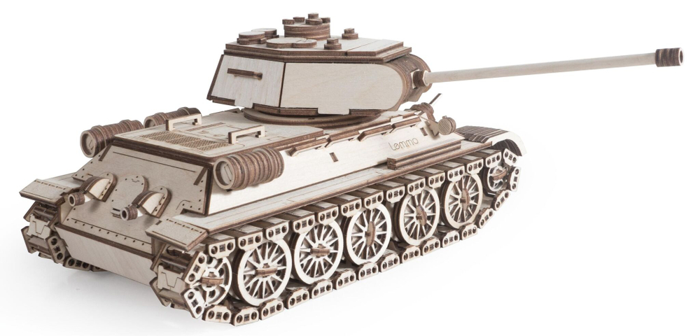 Деревянный конструктор, сборная модель Советский танк