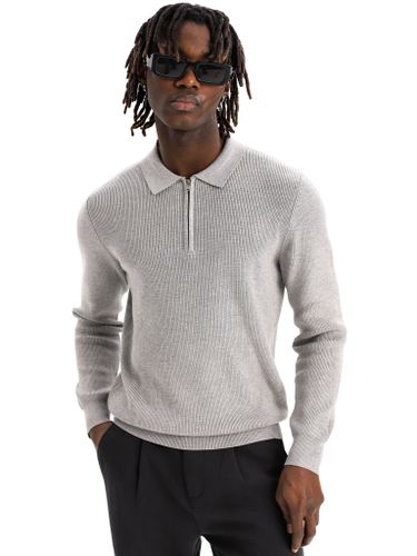 Джемпер поло на молнии мужской