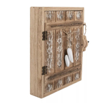 Ключница "Сердечки" 24x7x30см Дерево,Металл