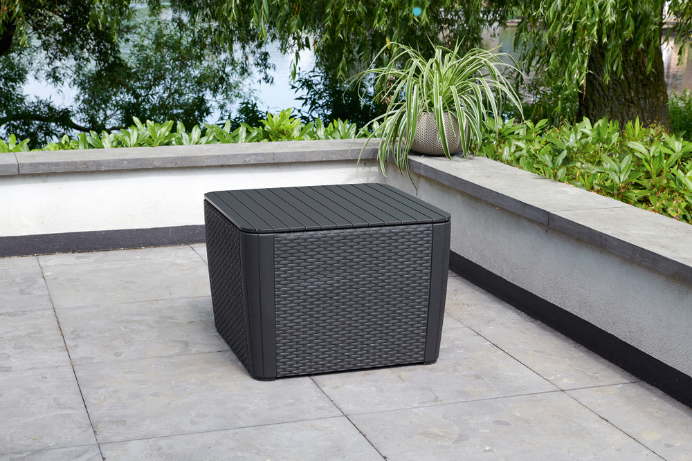 Столик - ящик под ротанг Keter Luzon Plus Flat Wicker
