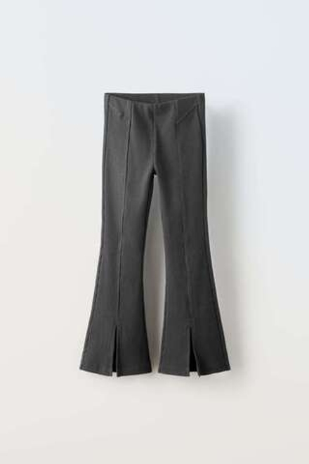 ZARA РАСКЛЕШЕННЫЕ ЛЕГИНСЫ, СЕРЫЙ