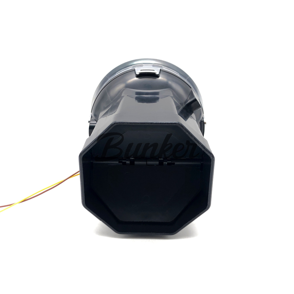 Воздуховод в стиле AMG хром с подсветкой BLUE