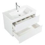 Тумба подвесная с керамической раковиной BelBagno ALBANO-CER-800-2C-SO-BL