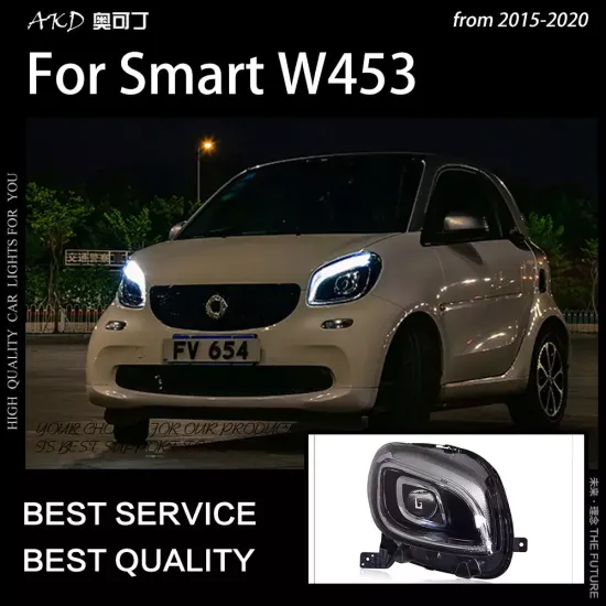 Передние светодиодные фары Мерседес Смарт 2015-2017 V1 type