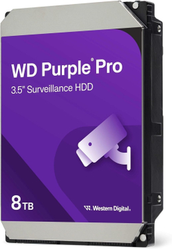 HDD жесткий диск 8TB WD Purple Pro (WD8002PURP) (Serial ATA III, 7200- rpm, 256Mb, 3.5")