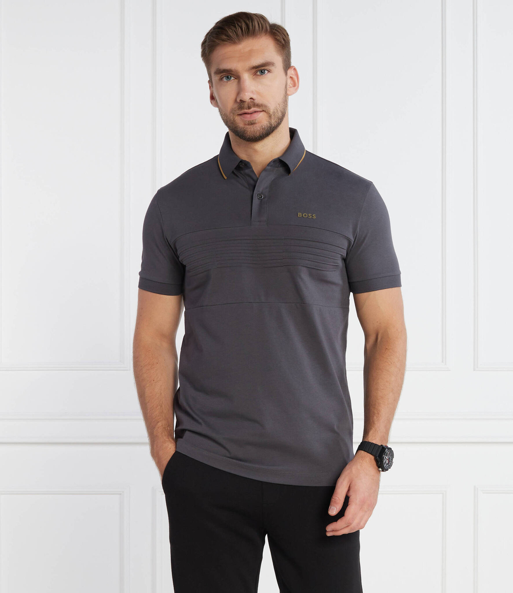 Поло Pavel BOSS GREEN - графитовый(50494373)
