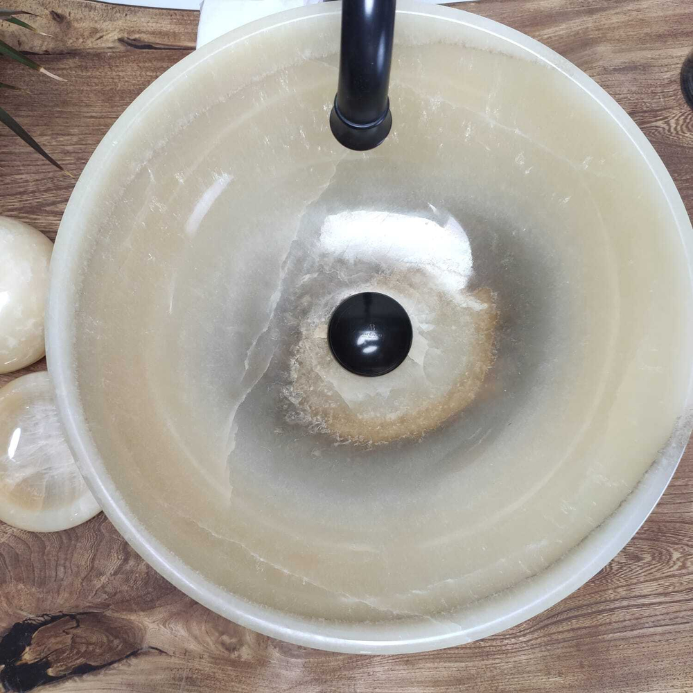 Раковина из оникса Bowl Yellow TinLip BO-60975 40*40*15