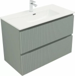 Тумба с раковиной Aquanet Джейн (Flat) 335435/330432 90 мисти грин