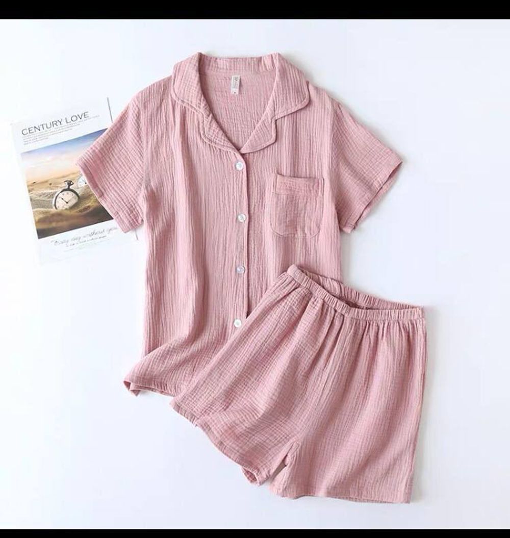 ДО Муслин Двойка Шорты Однотон