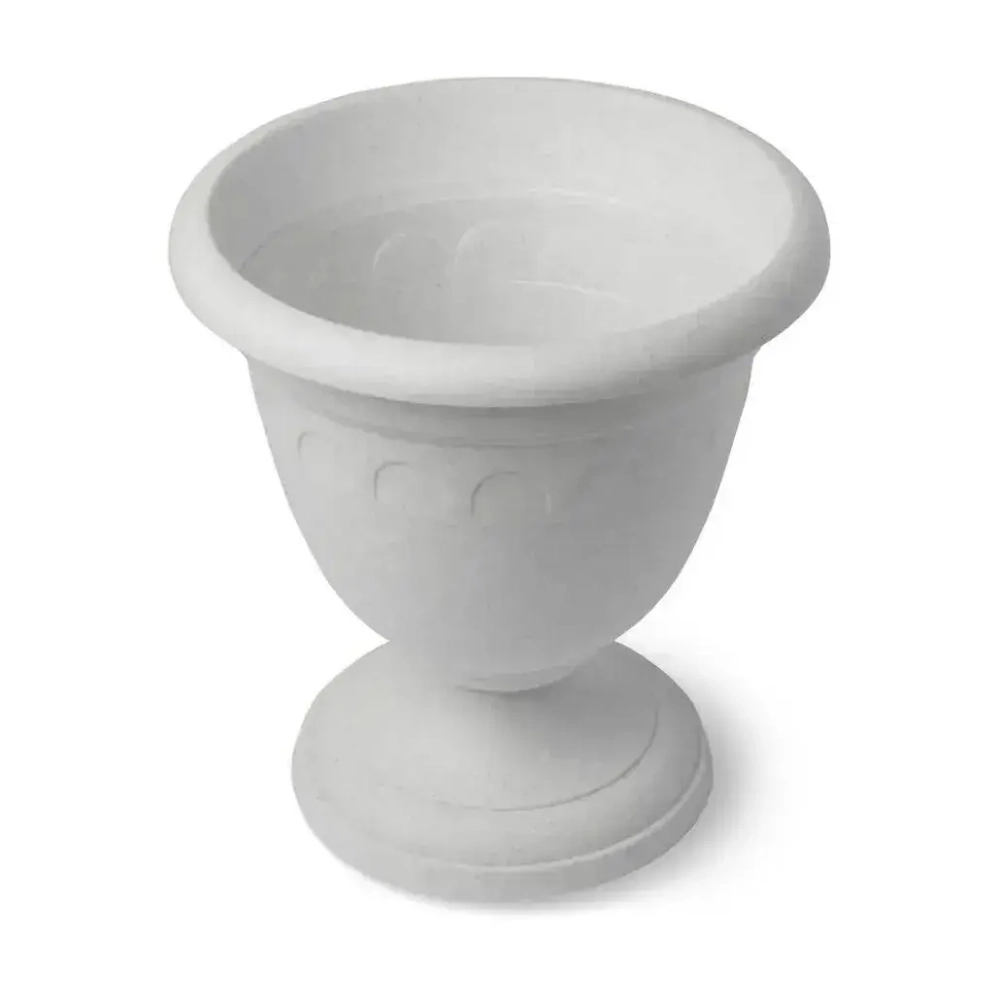 Вазон высокий Колывань 5,6л д 26 см мрамор