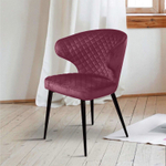 Стул Richard ромб, бархат винно-красный 16