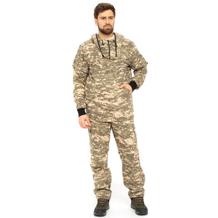 Костюм летний Антигнус-Люкс с ловушками и пыльниками цвет128/2 (светлый пиксель ткань Смесовая