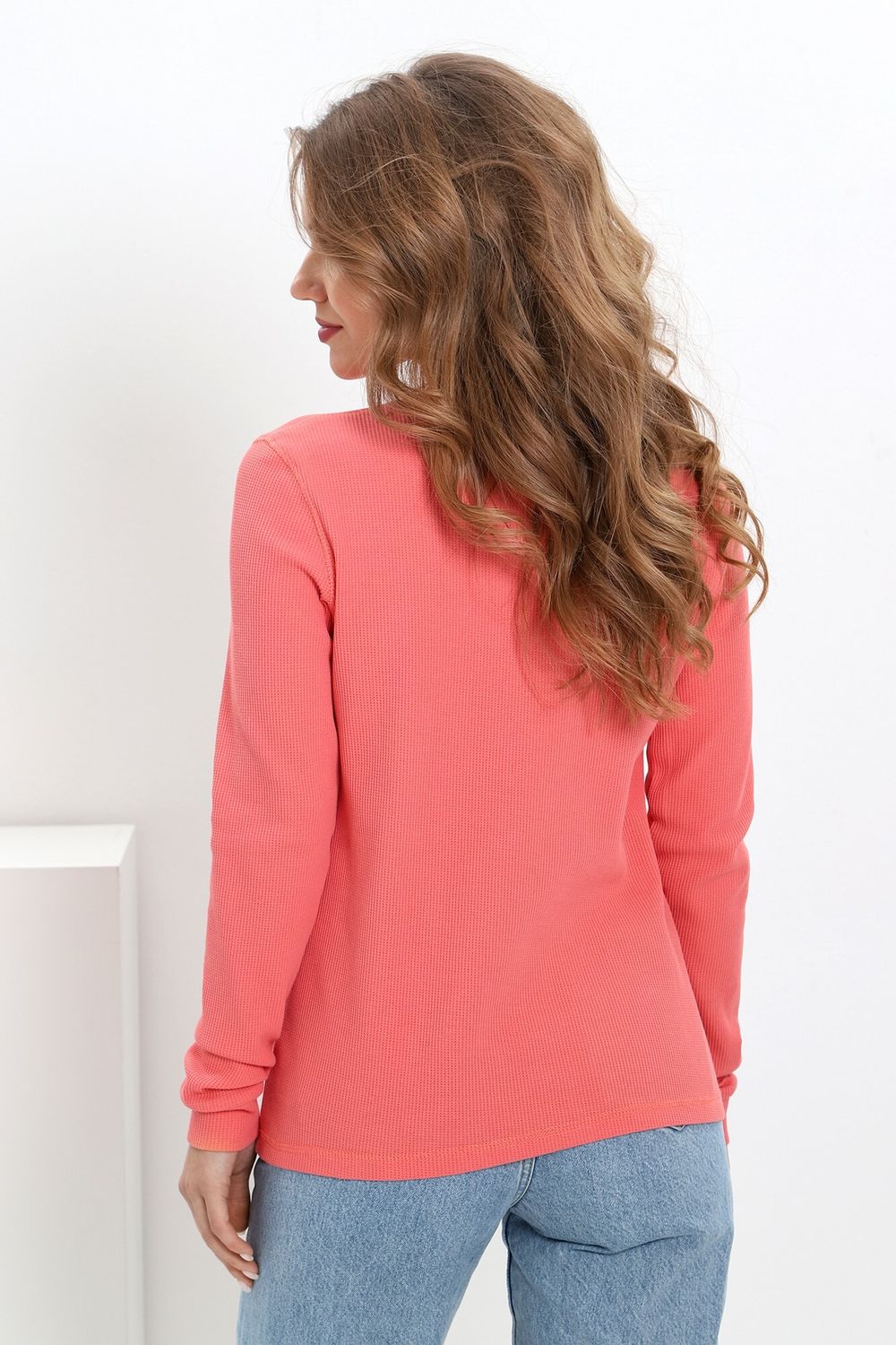 Джемпер женский Лонг-3 Виотекс КОРАЛЛОВЫЙ