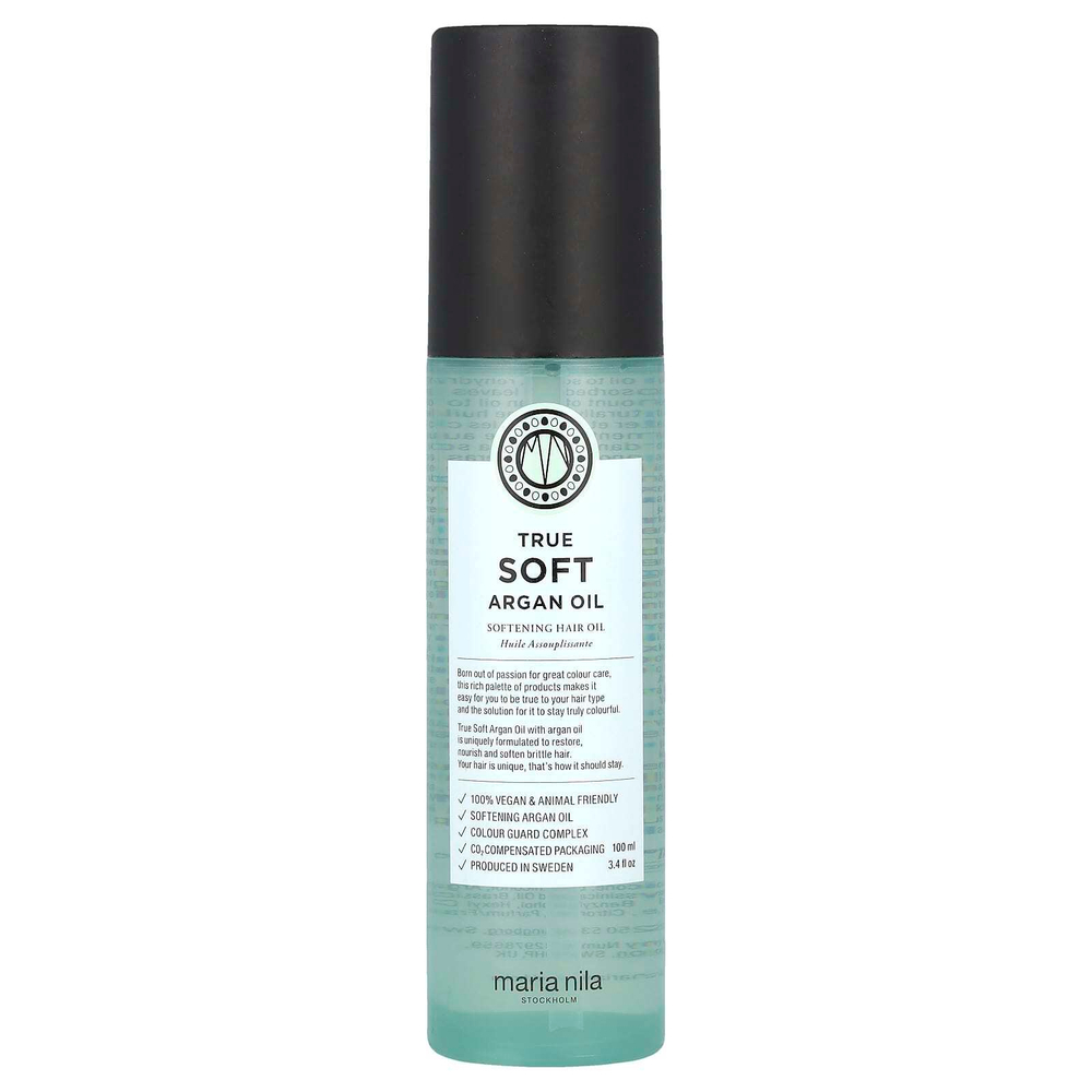 Maria Nila, True Soft Argan Oil, смягчающее масло для волос, 100 мл (3,4 жидк. унц.)