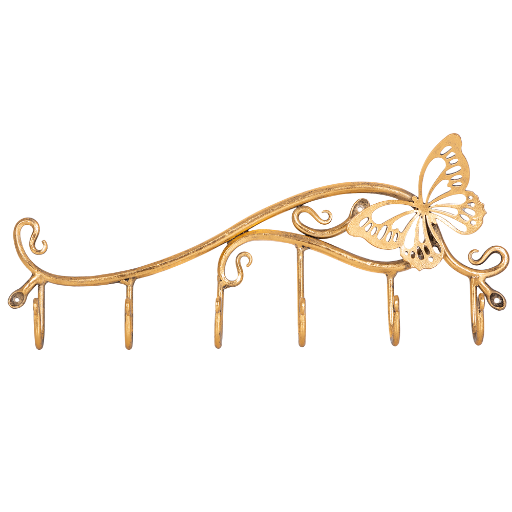 Вешалка настенная Бабочка Эир с 6-ю крючками Амбер