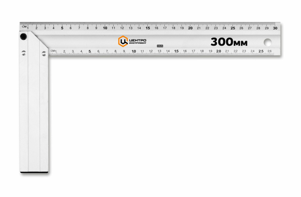 Угольник Центроинструмент 0426, алюминиевый, 300 мм Центроинструмент 3344519 .