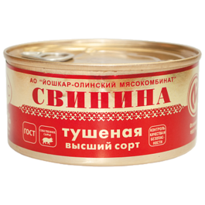 свинина в/с ЛЮКС 325гр*18 (ключ) ЙоЛа *4606639025191