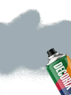 Краска серая в баллончике матовая акриловая DECORIX - эмаль аэрозольная для любых поверхностей 520 мл