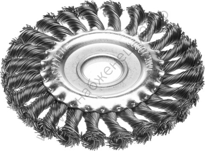 STAYER 150 мм, жгутированная стальная проволока, 0.5 мм, Щетка дисковая, PROFESSIONAL (35120-150)