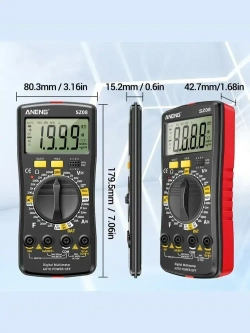 Мультиметр , портативный мультиметр цифровой, для измерения напряжения переменного и постоянного тока, автоматическое определение диапазона