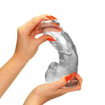 Фаллоимитатор на присоске My Extaz, прозрачный, 15x3,5 см