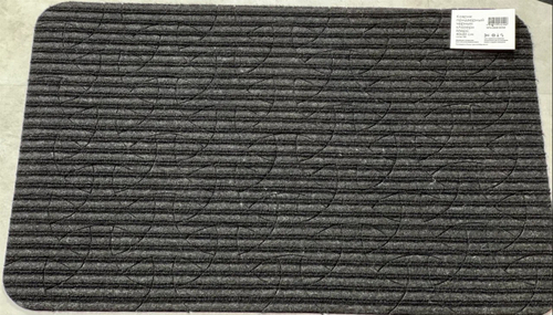 Коврик придверный влаговпитывающий Мерседес Лазер без канта черный