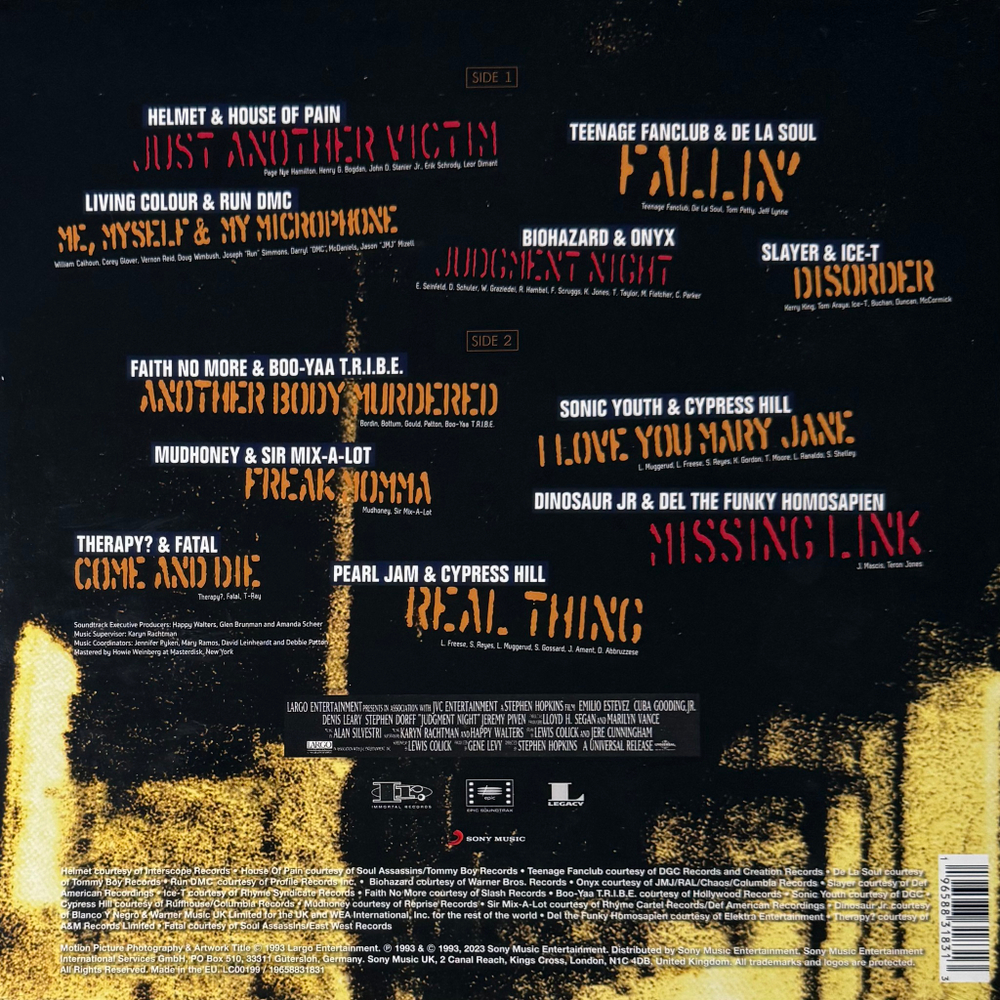 Виниловая пластинка Judgment Night - Music From The Motion Picture LP Red