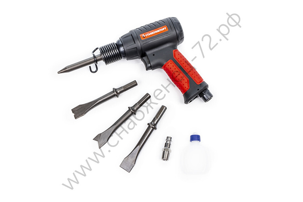 Пневматический молоток  с комплектом насадок PTE901