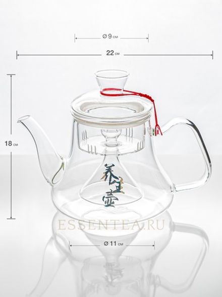 Чайник стеклянный "Мэйгуй"  с колбой 1200 мл