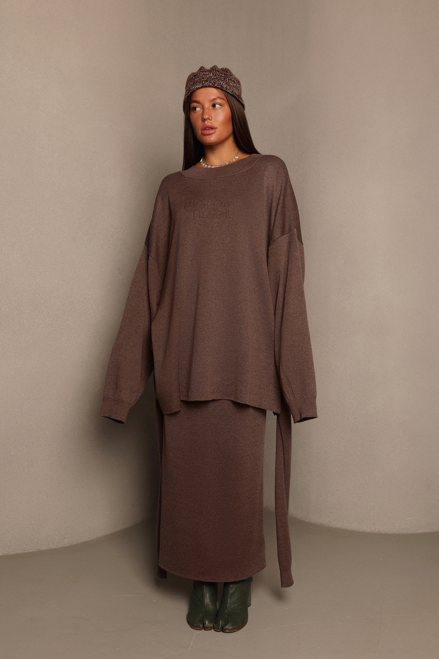 Юбка вязаная